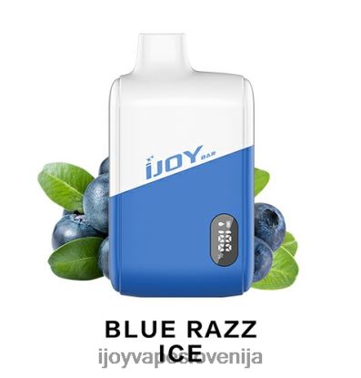 iJOY Disposable Vape TVF4X179 - iJOY Bar IC8000 za enkratno uporabo modri razz led