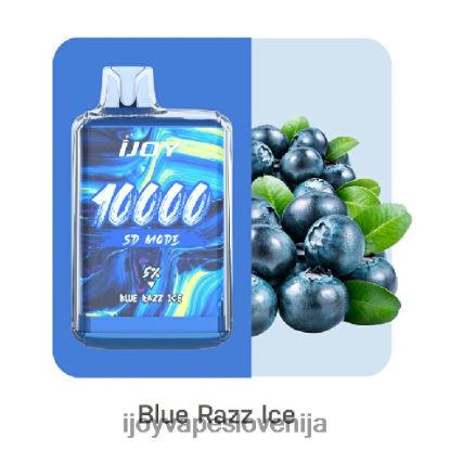 iJOY Vape Ljubljana TVF4X162 - iJOY Bar SD10000 za enkratno uporabo modri razz led