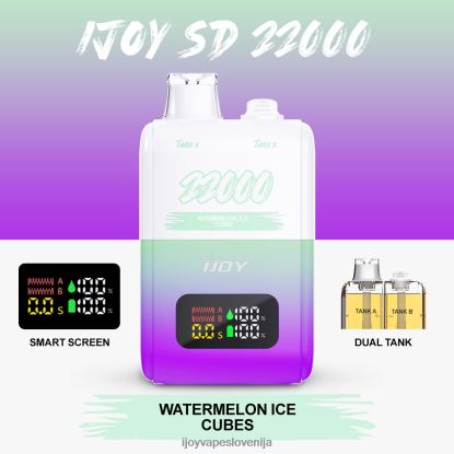 iJOY Disposable Vape TVF4X159 - iJOY SD 22000 za enkratno uporabo ledene kocke lubenice